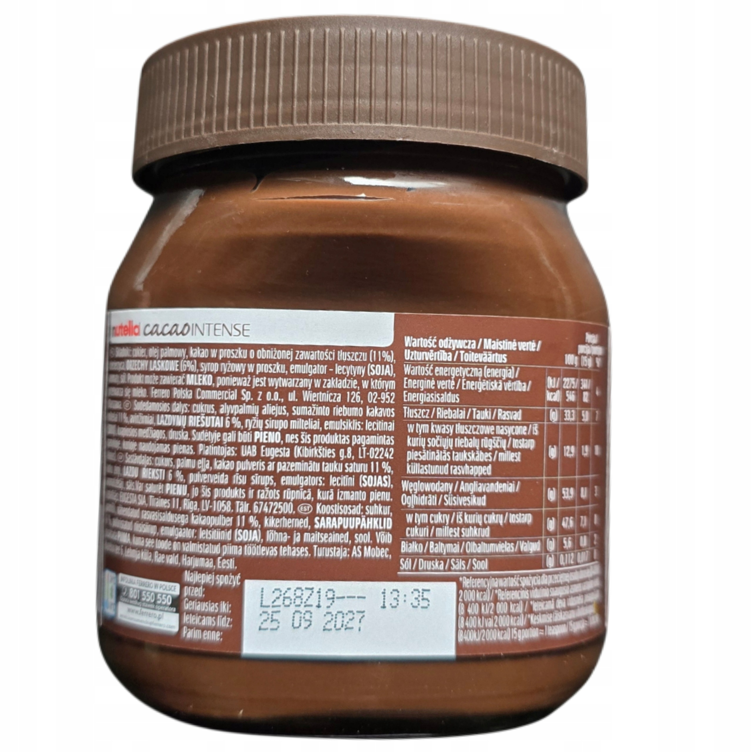 NUTELLA CACAO INTENSE