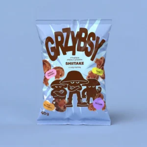 GRZYBSY CHIPSY Z GRZYBÓW SHIITAKE Z SOLĄ MORSKĄ 40g VEGAN BEZ GLUTENU GRZYBSY CHIPSY Z GRZYBÓW SHIITAKE Z SOLĄ MORSKĄ 40g VEGAN BEZ GLUTENU